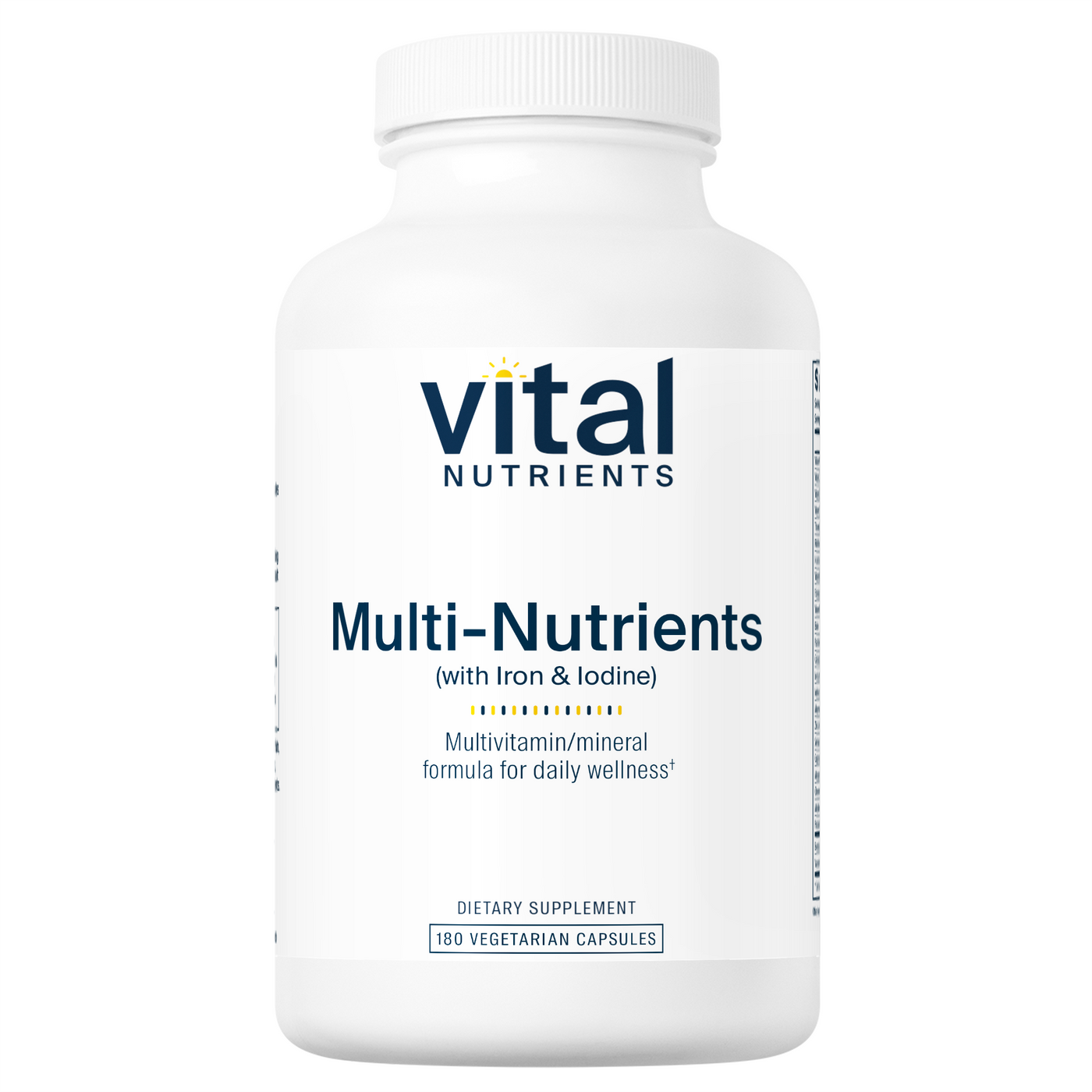 Multi-Nutrients w/Iron & Iodine 180vcaps Curated Wellness