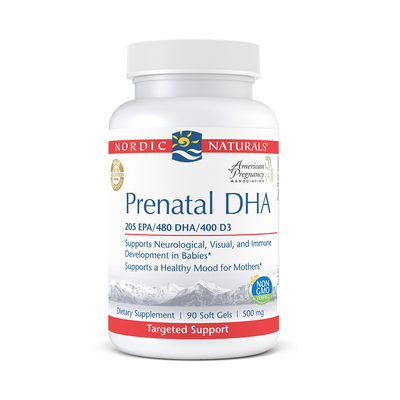 Prenatal DHA 500 mg 90 gels Curated Wellness