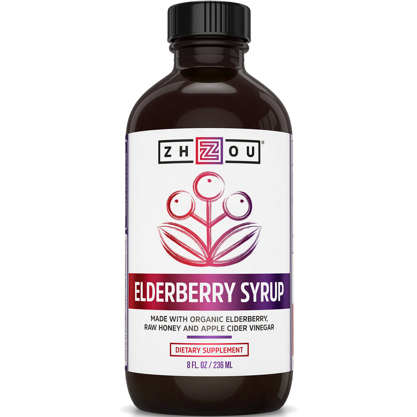 Elderberry Syrup 8 fl oz Curated Wellness