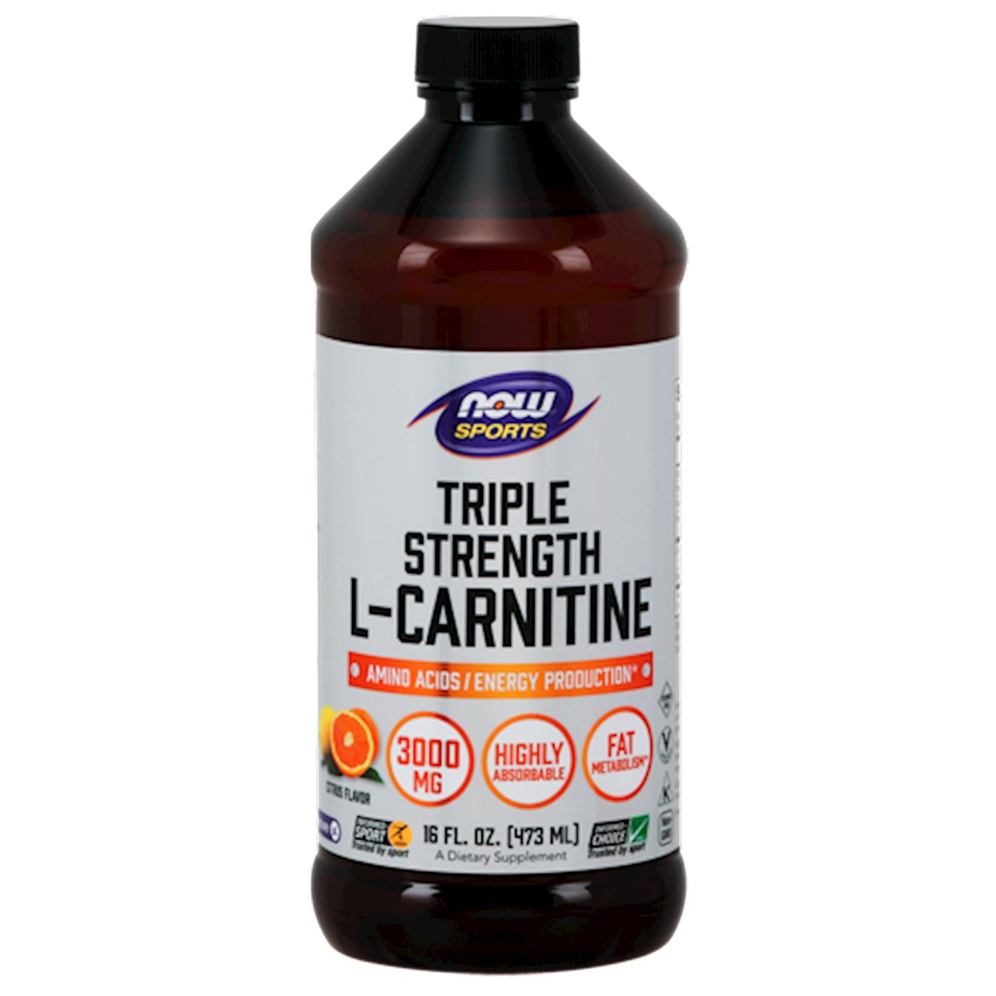 Liquid L-Carnitine 3000 mg 16 fl oz Curated Wellness