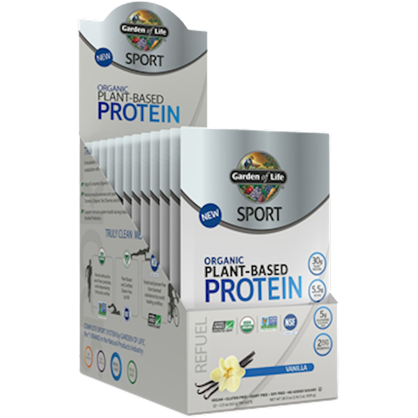 Sport Org Plant-Based Protein Van 12 cnt Curated Wellness