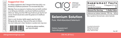 Selenium Solution  Curated Wellness