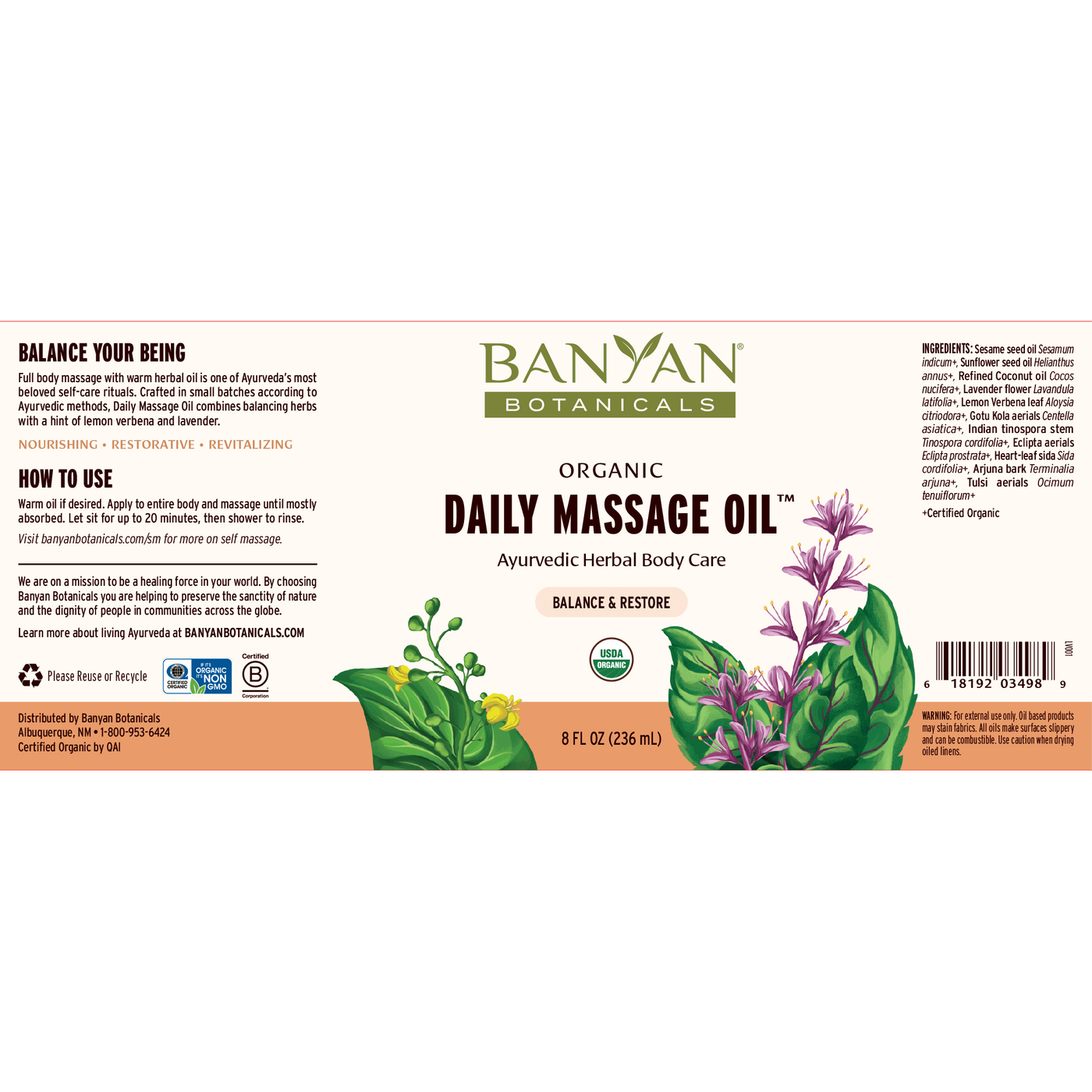 Daily Massage Oil