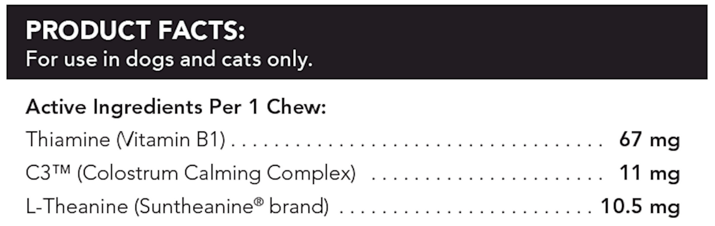 Composure Mini Bite Sized Chews 30 chews Curated Wellness