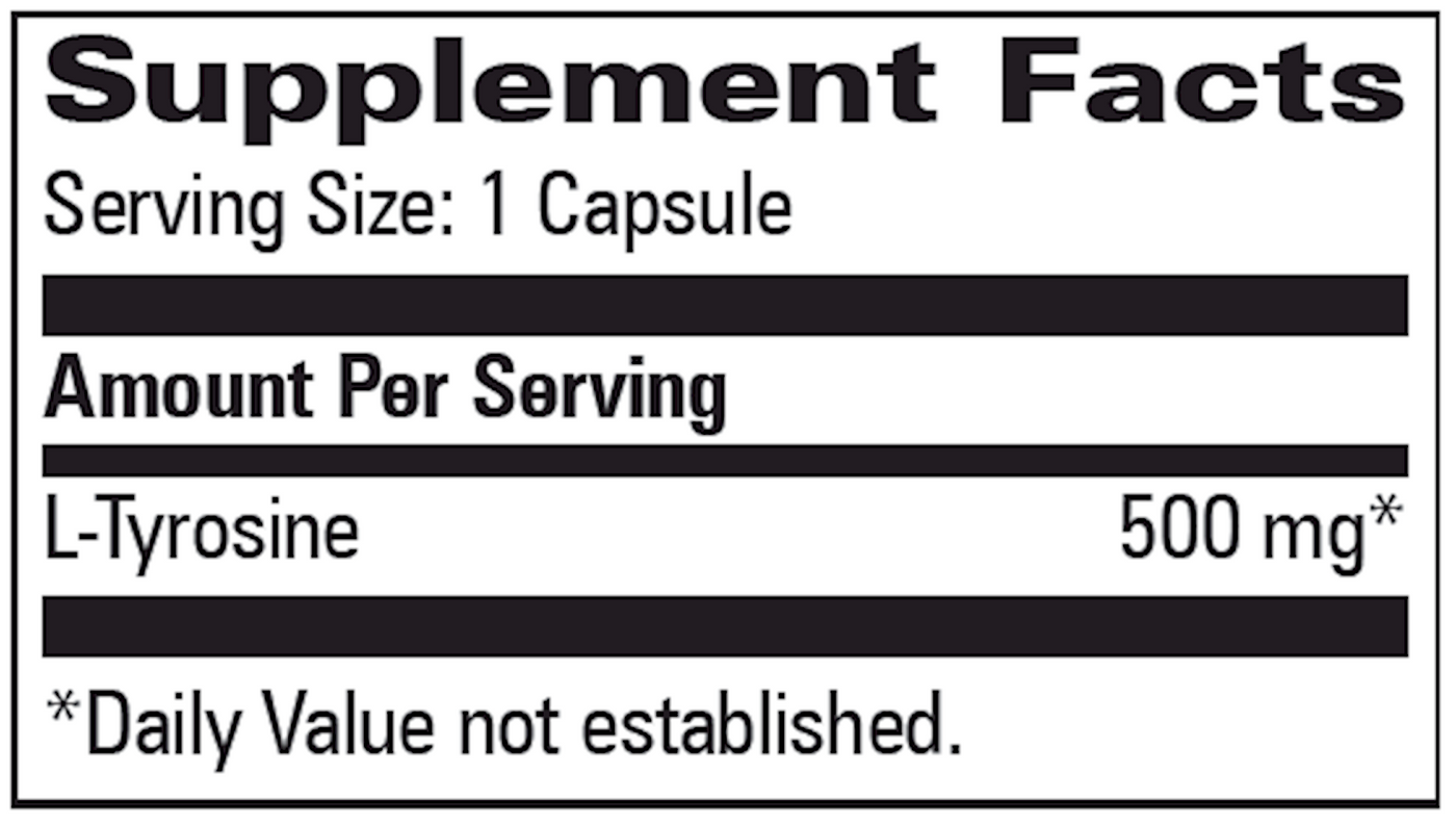 L-Tyrosine 500 mg  Curated Wellness