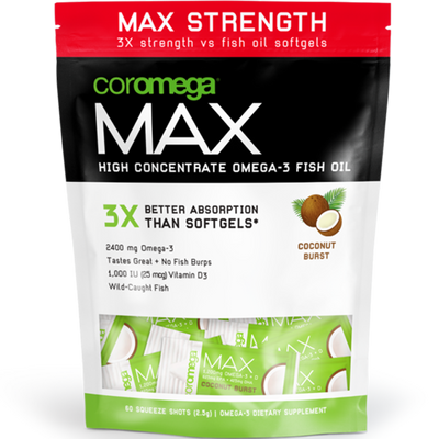 Max Super High Omega-3 Coconut 60 shots Curated Wellness