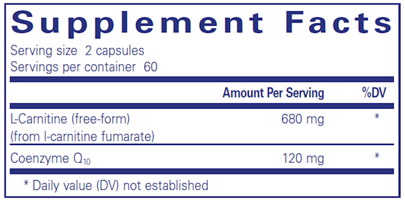 CoQ10 l-Carnitine fumarate  Curated Wellness