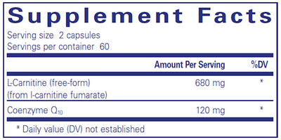 CoQ10 l-Carnitine fumarate  Curated Wellness