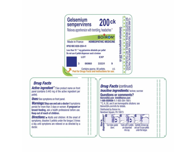 Gelsemium sempervirens 200CK 80 plts Curated Wellness