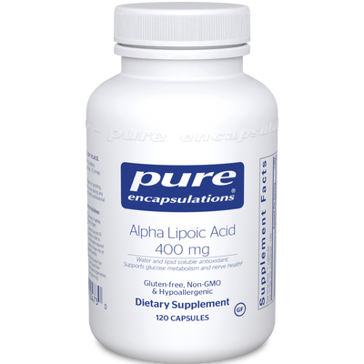 Alpha Lipoic Acid 400 mg 120 vcaps Curated Wellness