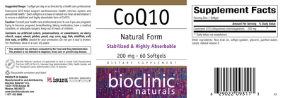 CoQ10 200 mg 60 gels Curated Wellness