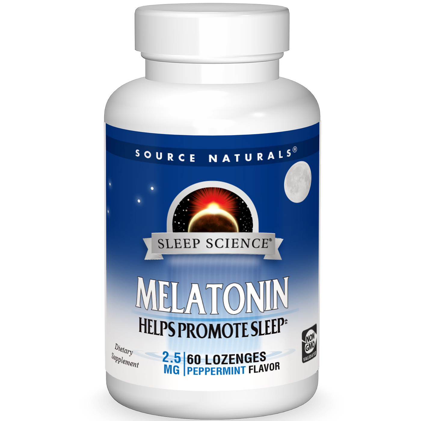 Melatonin 2.5 mg Peppermint 60 tabs Curated Wellness