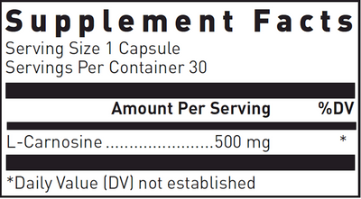 L-Carnosine 500 mg  Curated Wellness