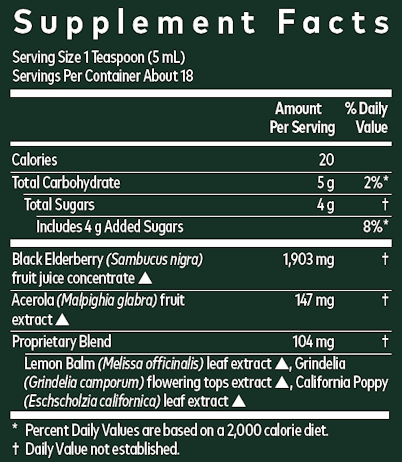 Black Elderberry Nighttime Syrup 3 fl oz Curated Wellness