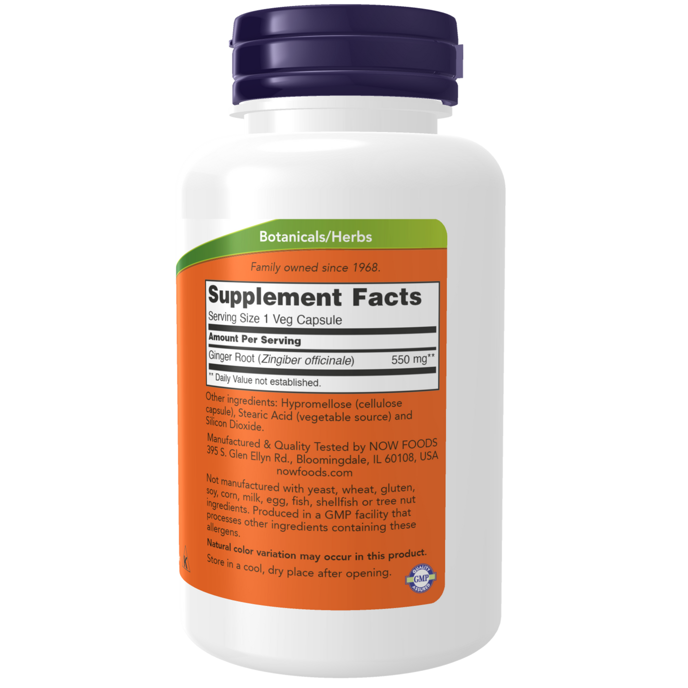 Ginger Root 550 mg  Curated Wellness