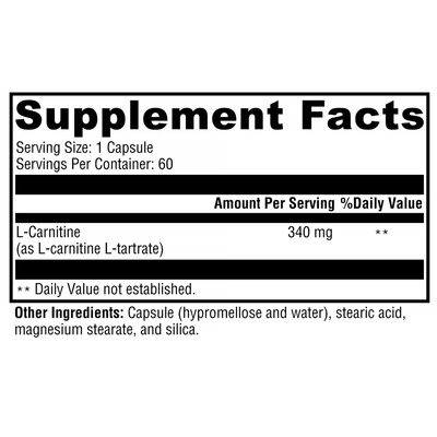 CarniteX 60 Capsules Curated Wellness