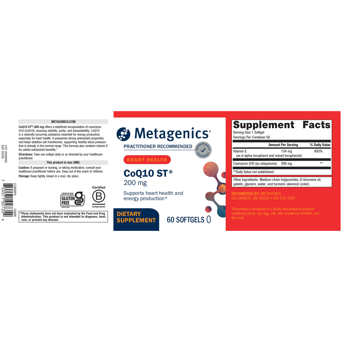 CoQ10 ST-200  Curated Wellness