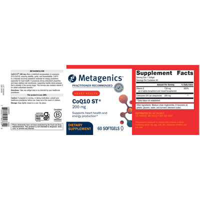 CoQ10 ST-200  Curated Wellness