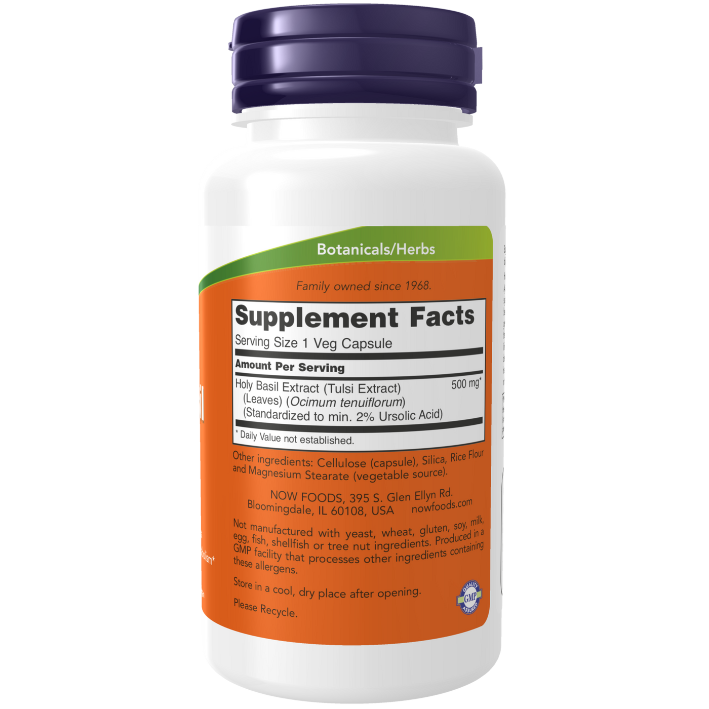 Holy Basil Extract 500 mg  Curated Wellness