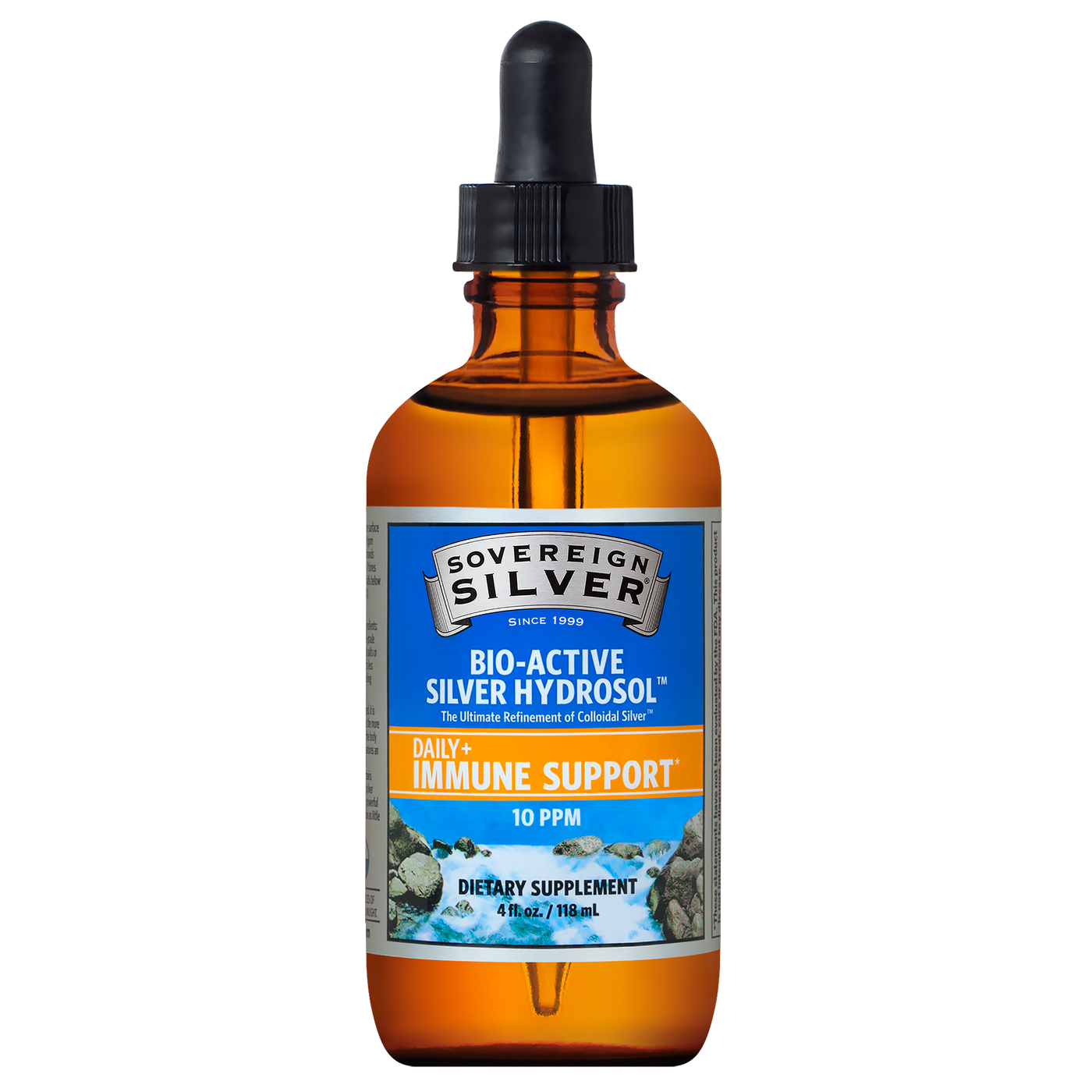 Silver Hydrosol 10 ppm  Curated Wellness