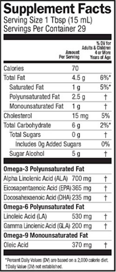 Total Omega 3-6-9 Orange Cream  Curated Wellness