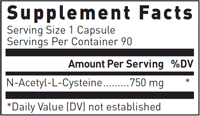 N-Acetyl-L-Cysteine 900 mg 90 caps Curated Wellness