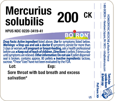 Mercurius solubilis 200CK 80 plts Curated Wellness