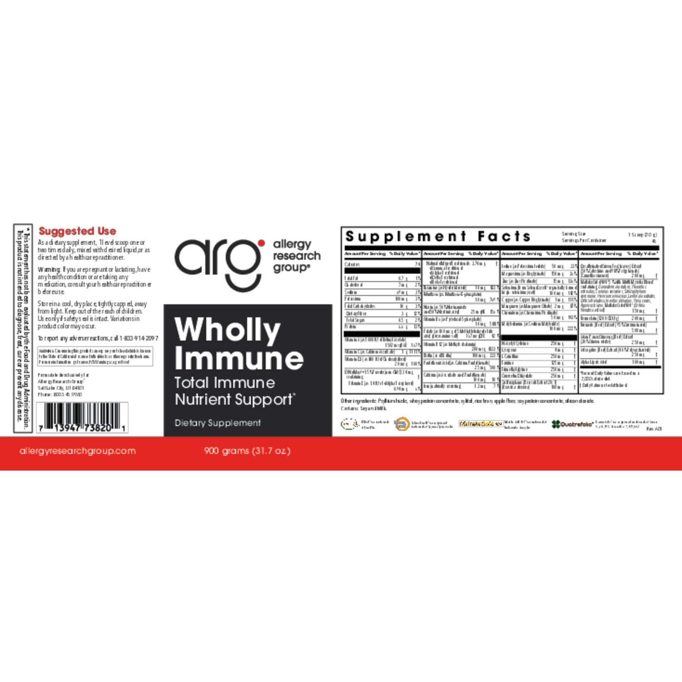 Wholly Immune 900 gms Curated Wellness