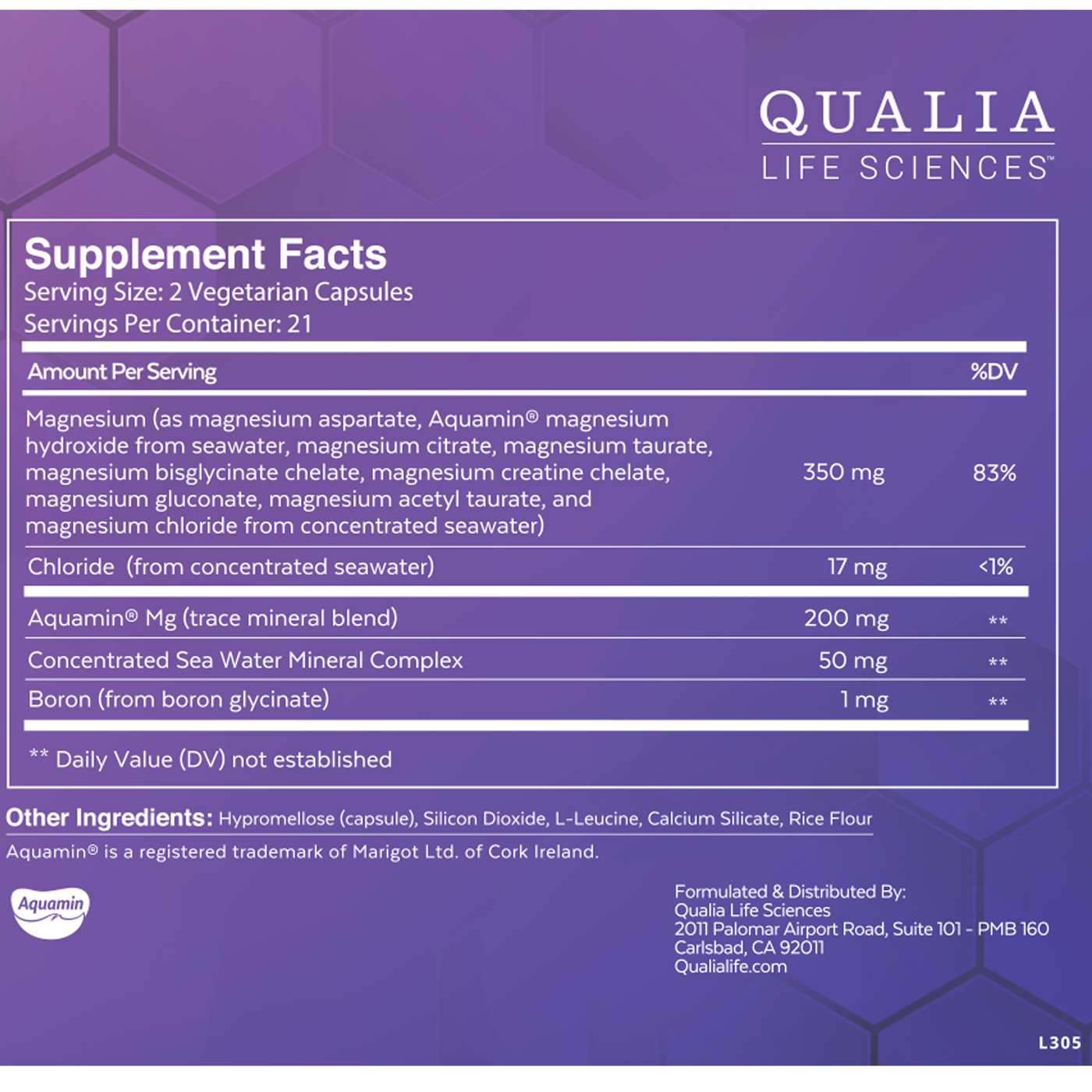 Qualia Magnesium+ c Curated Wellness