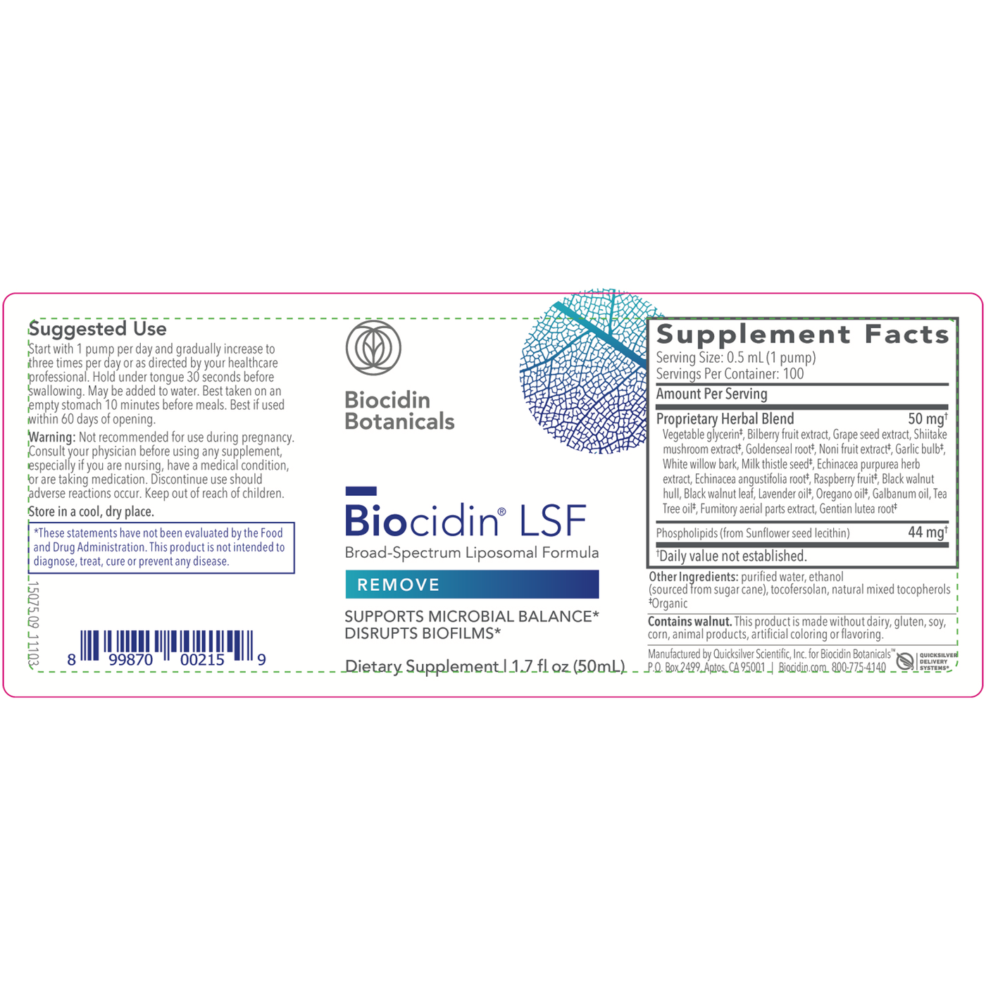 Biocidin LSF  Curated Wellness