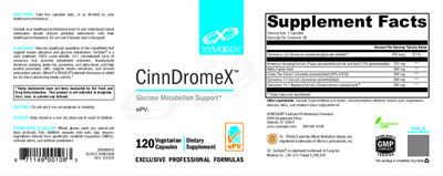 CinnDromeX 120 Capsules Curated Wellness