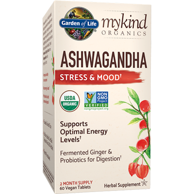 Ashwaganda Stress & Mood Organic 60 tabs Curated Wellness