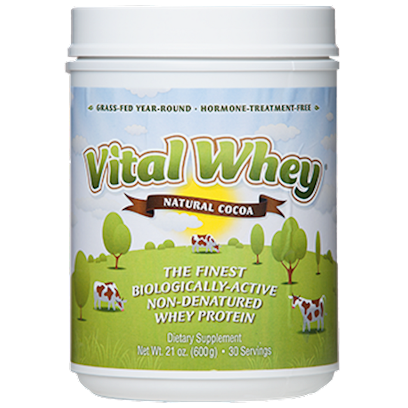 Vital Whey Natural Cocoa ings Curated Wellness