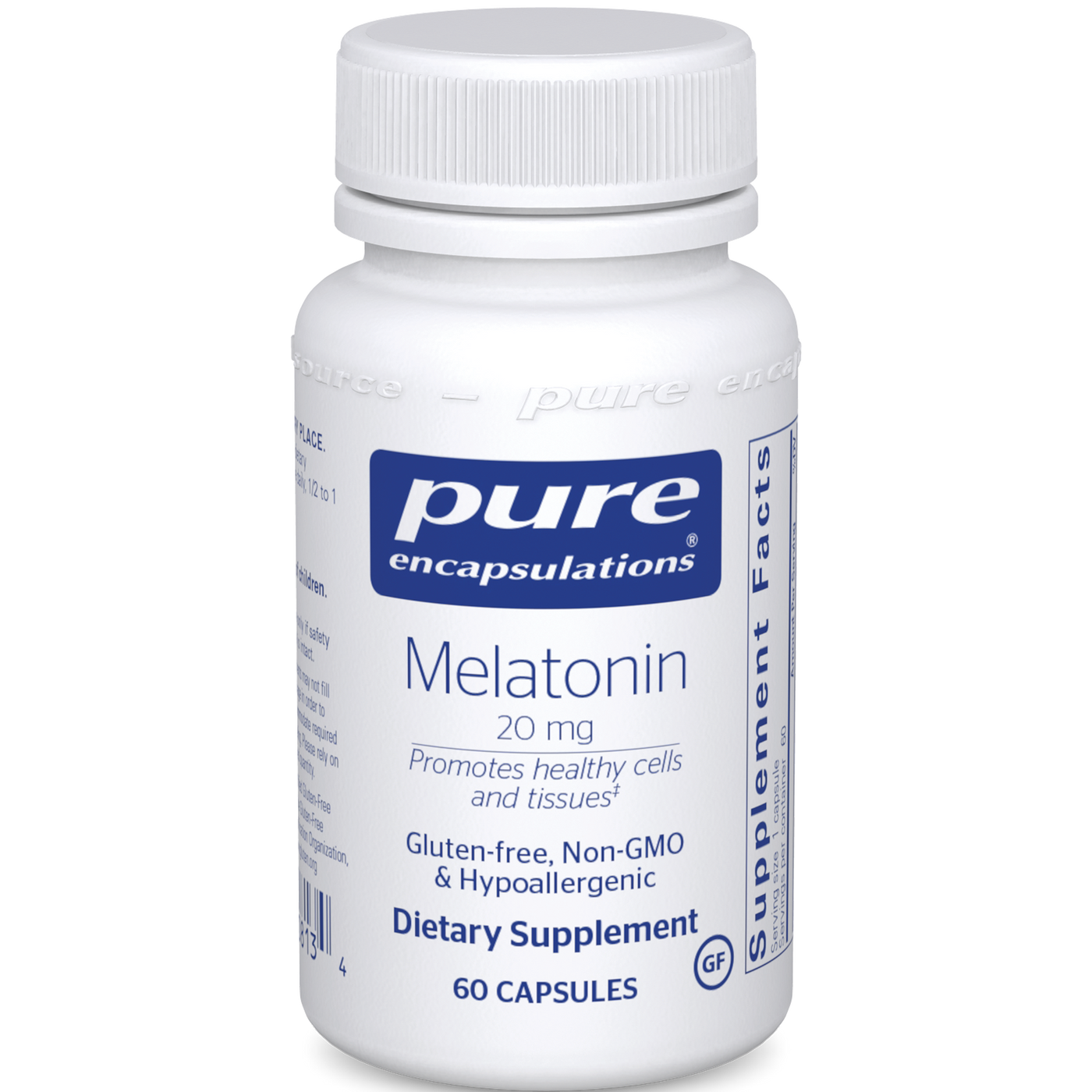 Melatonin 20 mg 60 vcaps Curated Wellness