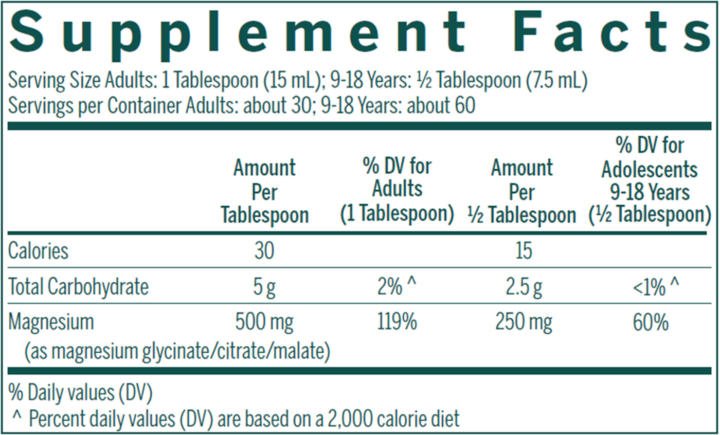 Magnesium Complex Liquid 15.2 oz Curated Wellness