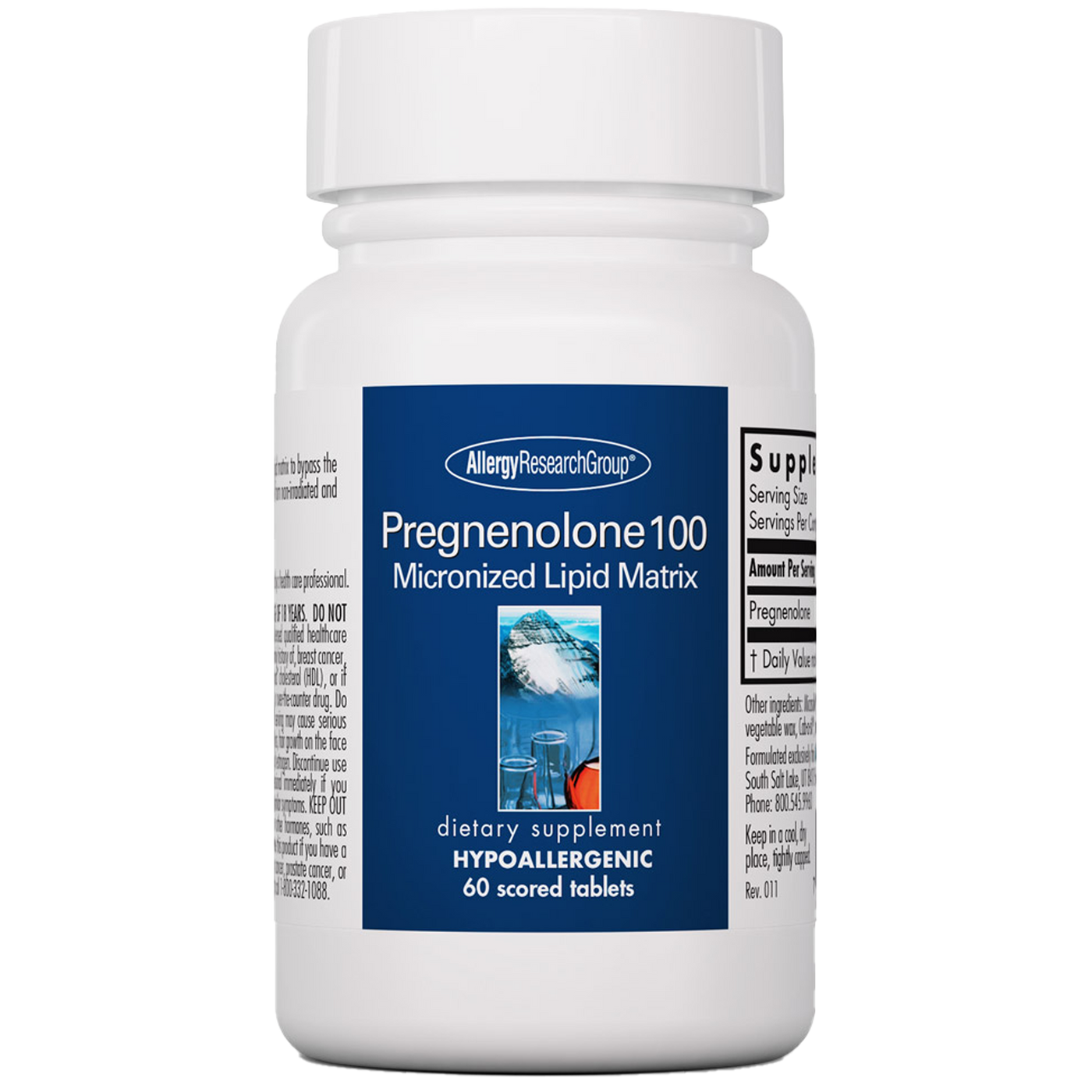 Pregnenolone 100 mg  Curated Wellness