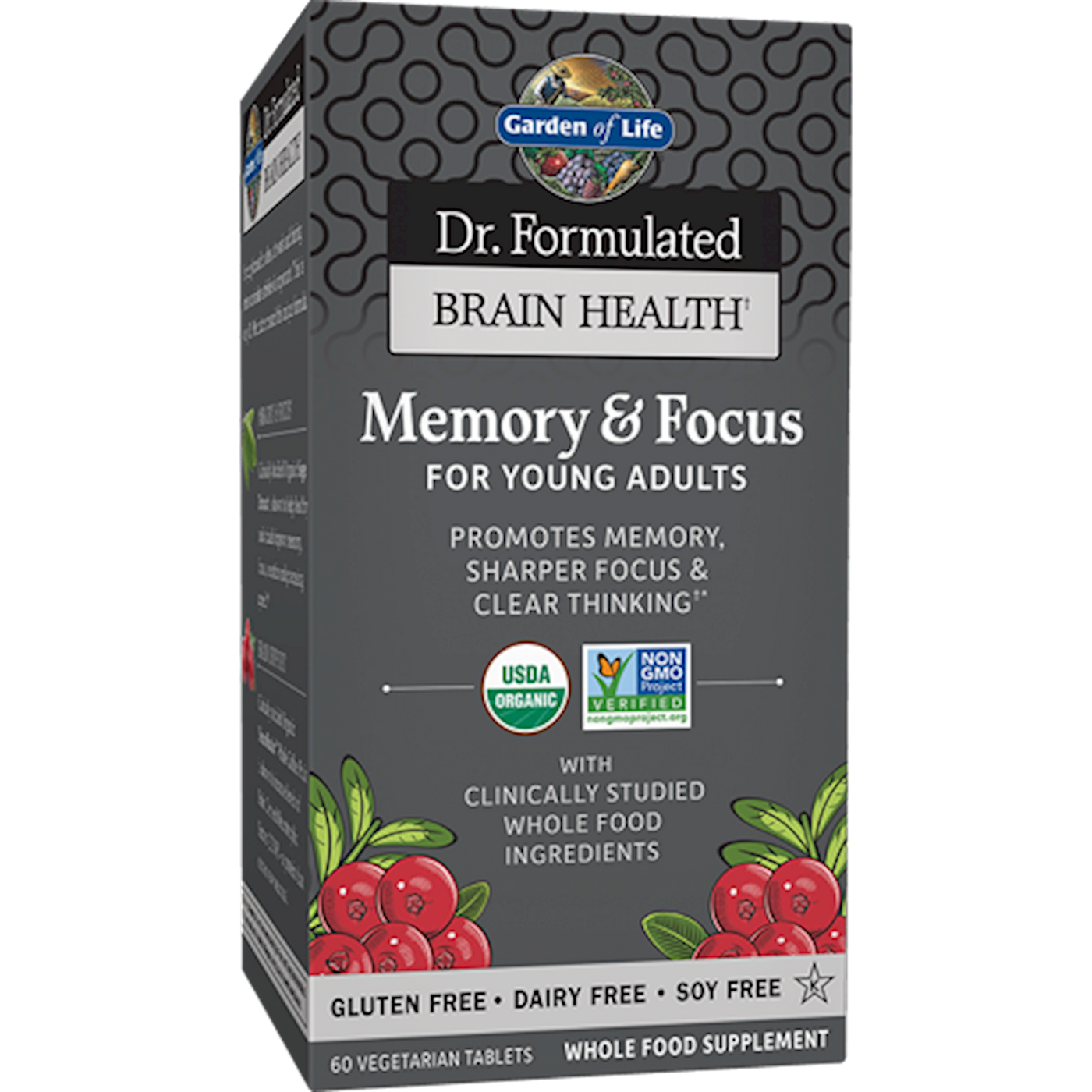 Dr. Form Memory&Focus YngAdlts 60Tabs Curated Wellness