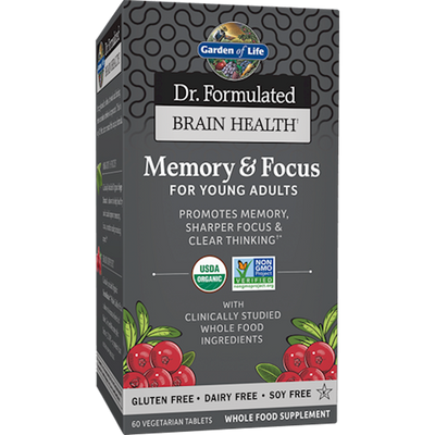 Dr. Form Memory&Focus YngAdlts 60Tabs Curated Wellness