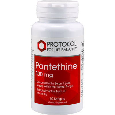 Pantethine 300 mg 60 gels Curated Wellness