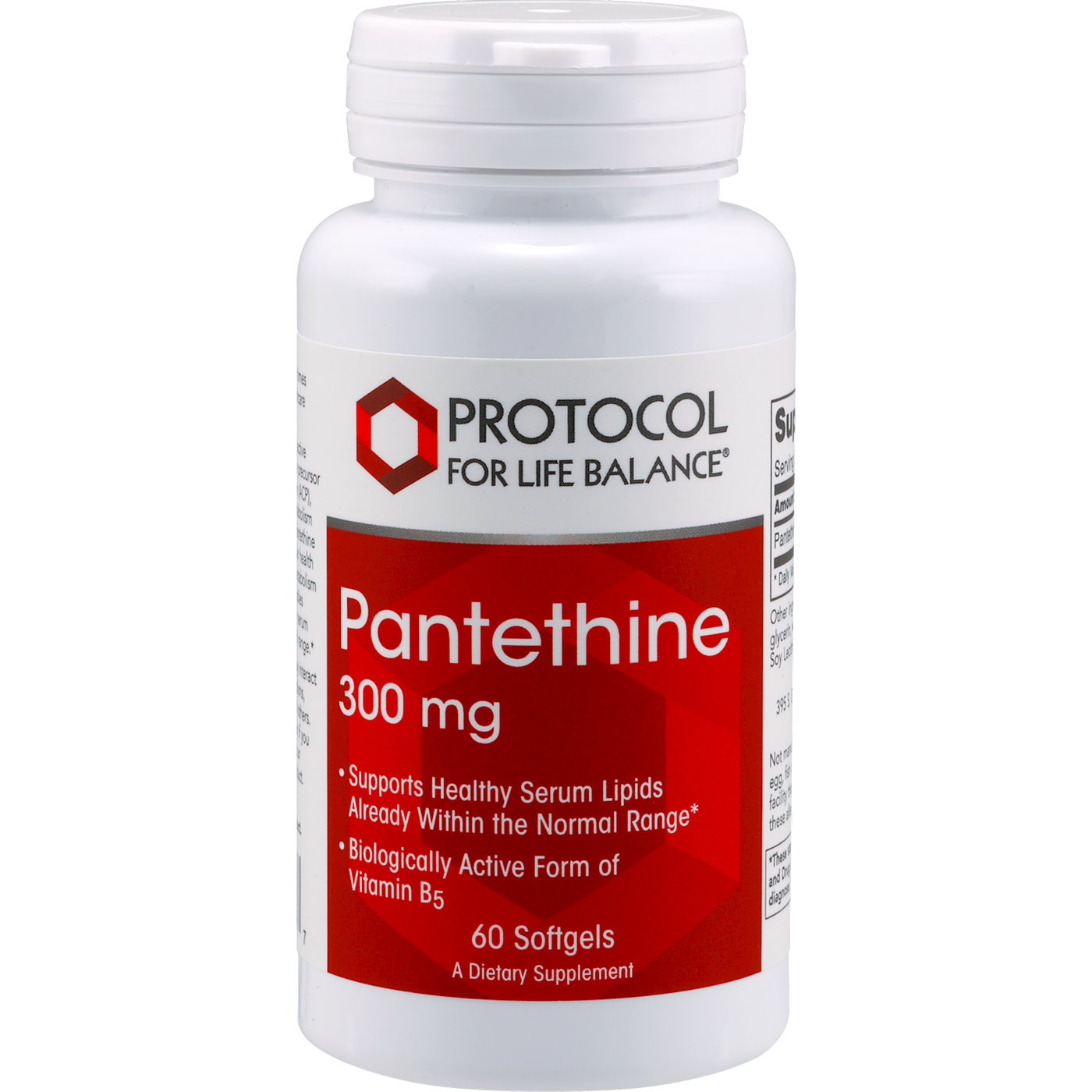 Pantethine 300 mg 60 gels Curated Wellness