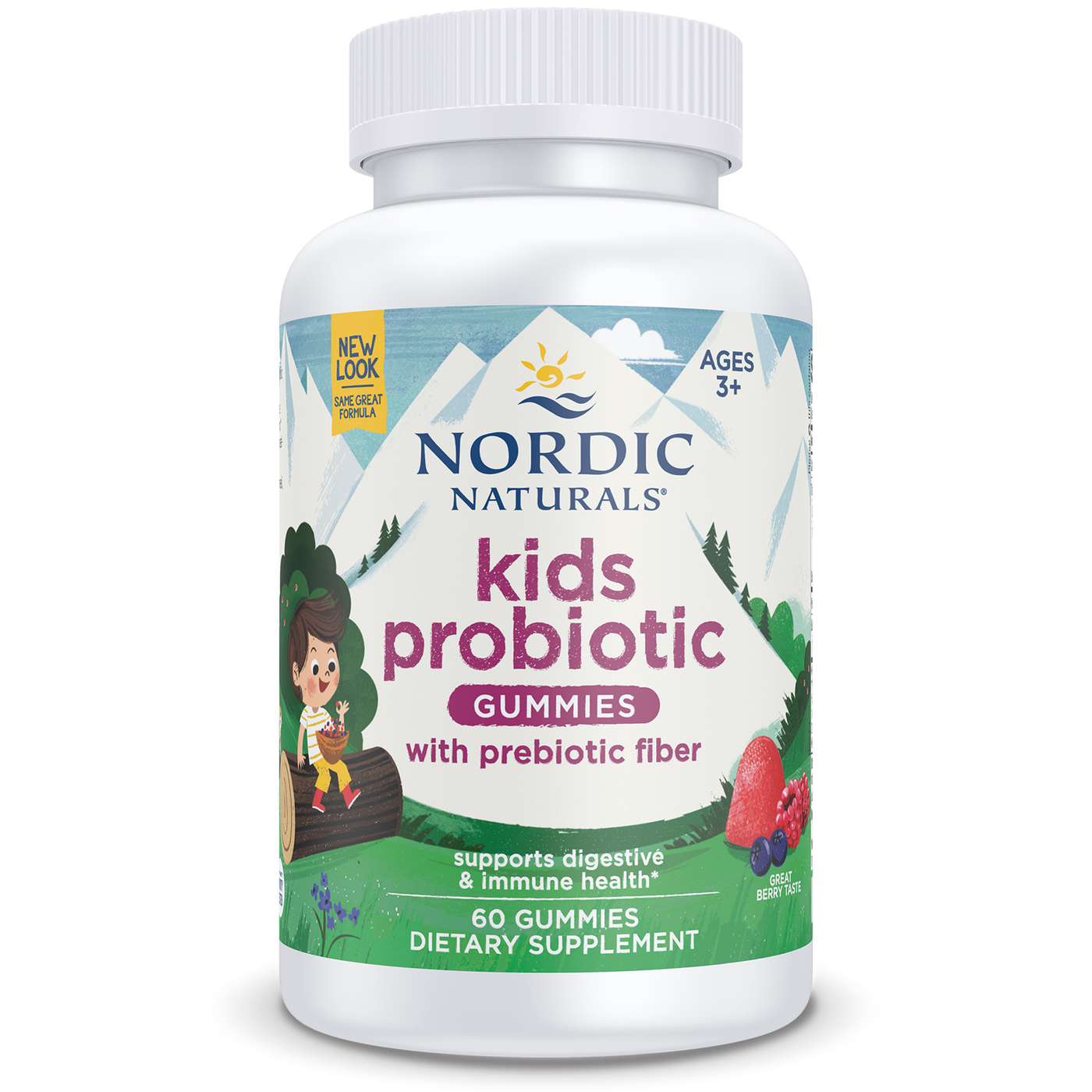 Kids Nordic Flora™ Probiotic 60gum Curated Wellness