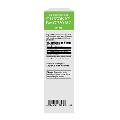 Gluconic DMG 250 mg 90 tabs Curated Wellness