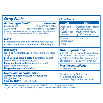 Oscillococcinum 12 Doses Curated Wellness