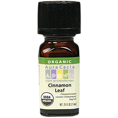 Cinnamon Leaf Organic Ess Oil .25 oz Curated Wellness