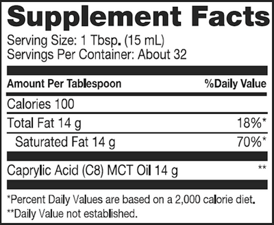 Ketone Energy MCT Oil 16 fl oz Curated Wellness