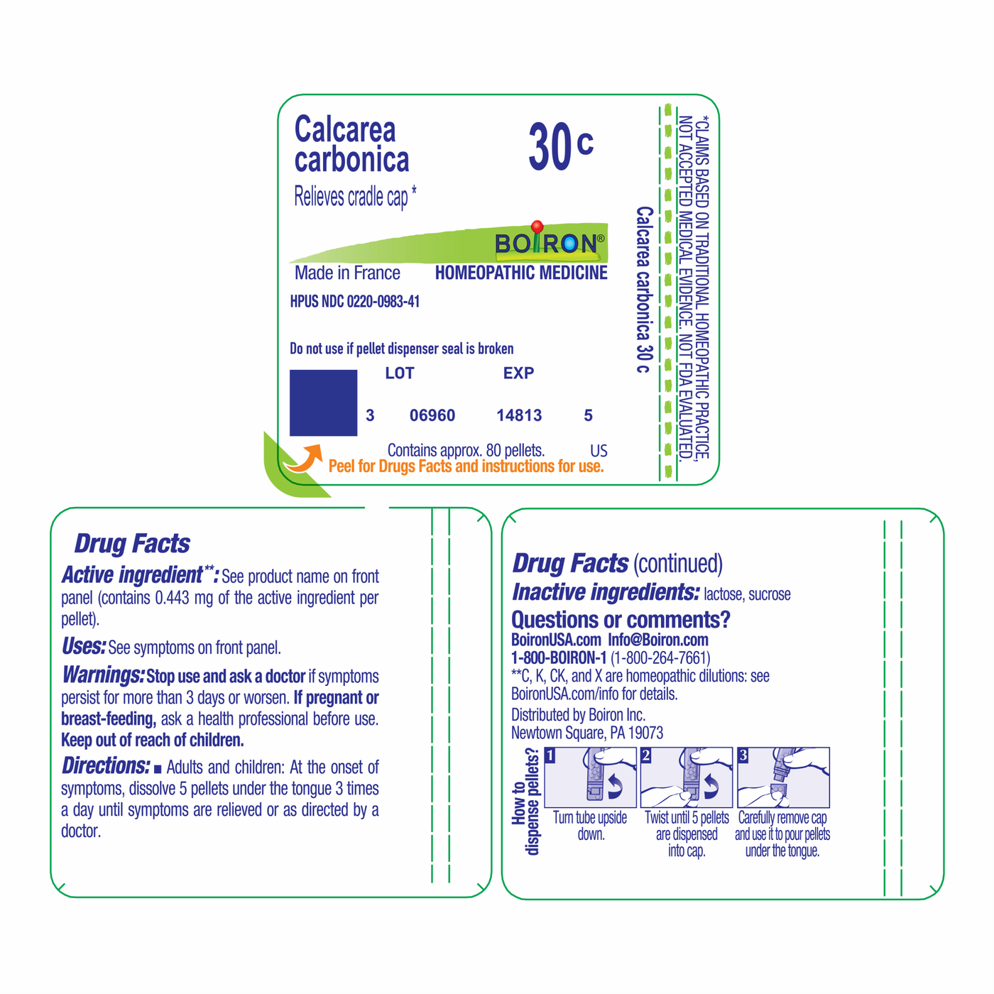Calcarea carbonica 30C 80 plts Curated Wellness
