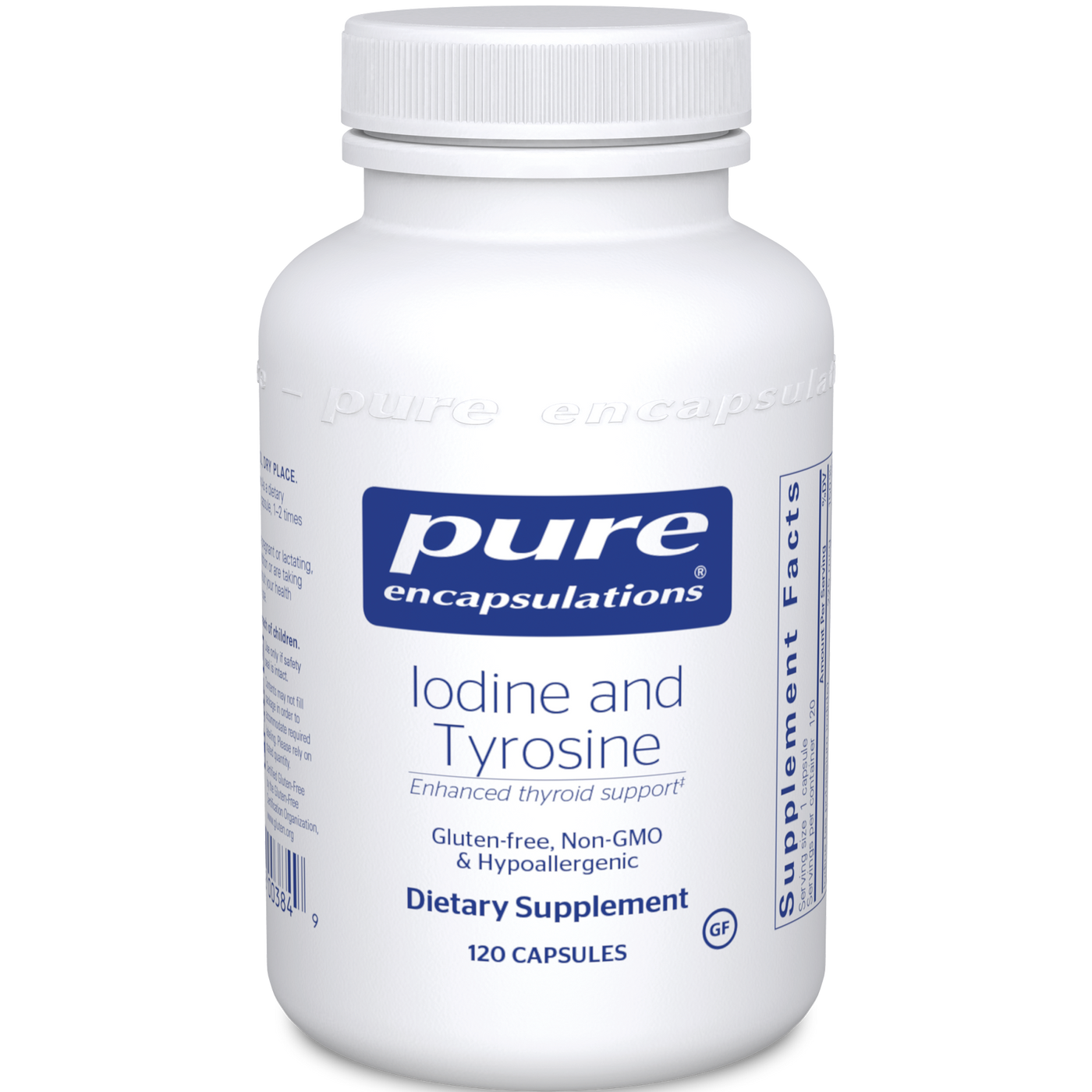 Iodine and Tyrosine 120 vcap Curated Wellness