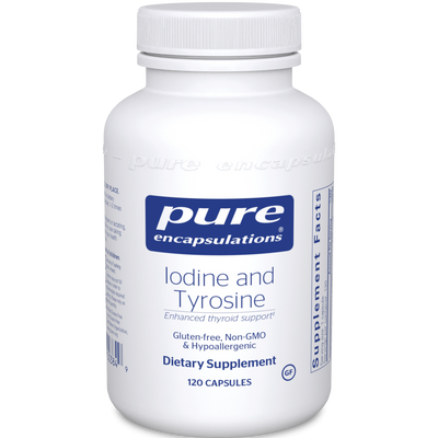 Iodine and Tyrosine 120 vcap Curated Wellness