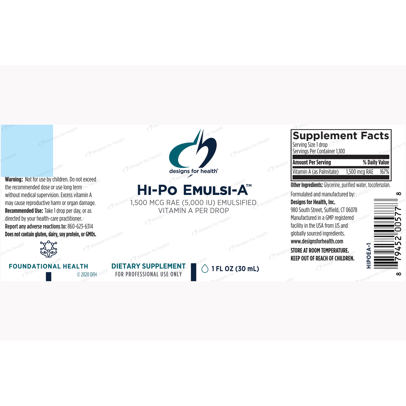 Hi-Po Emulsi-A 1 fl oz Curated Wellness