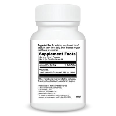 Pyridoxal-5-Phosphate 60 vcaps Curated Wellness